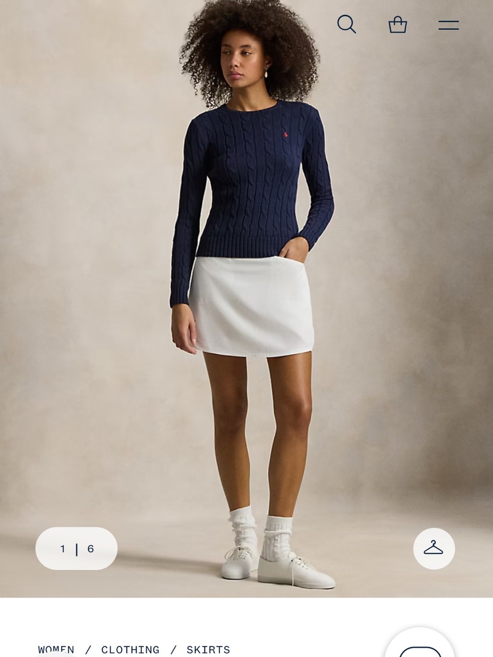Ralph Lauren Polo Golf
Porcelain White Flounce Golf Skort
Small. NWT